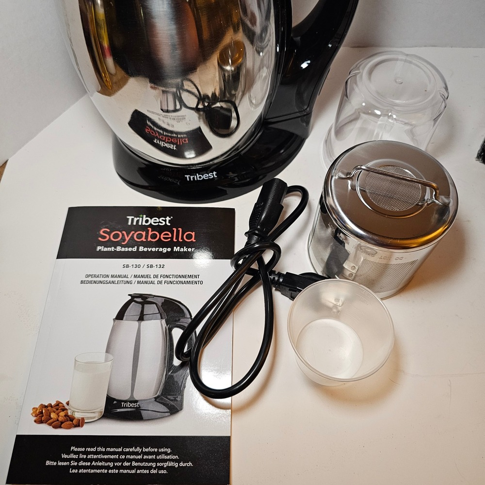 Tribest Soyabella SB-130 Plant-Based Nut Soy Milk Maker Stainless Steel Tested - Picture 8 of 12